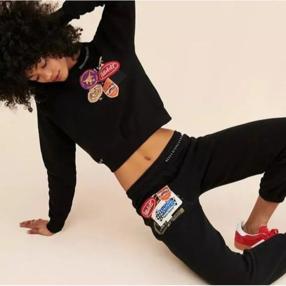 Free People X Riley Vintage Dusk Tropics Sweat Set Size M Patches Redline Racing